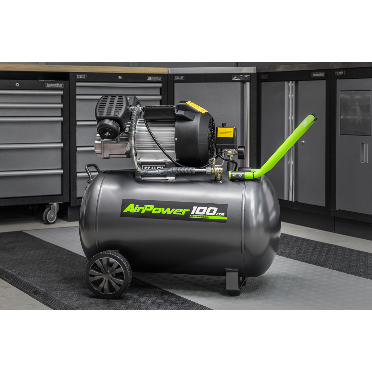 Sealey SAC10030VE 100L V-Twin Direct Drive Air Compressor 3hp