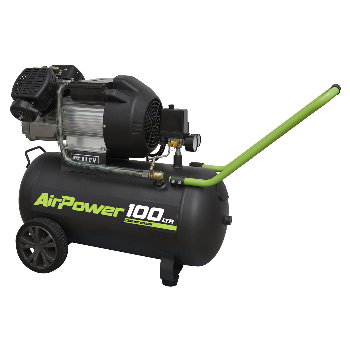 Sealey SAC10030VE 100L V-Twin Direct Drive Air Compressor 3hp