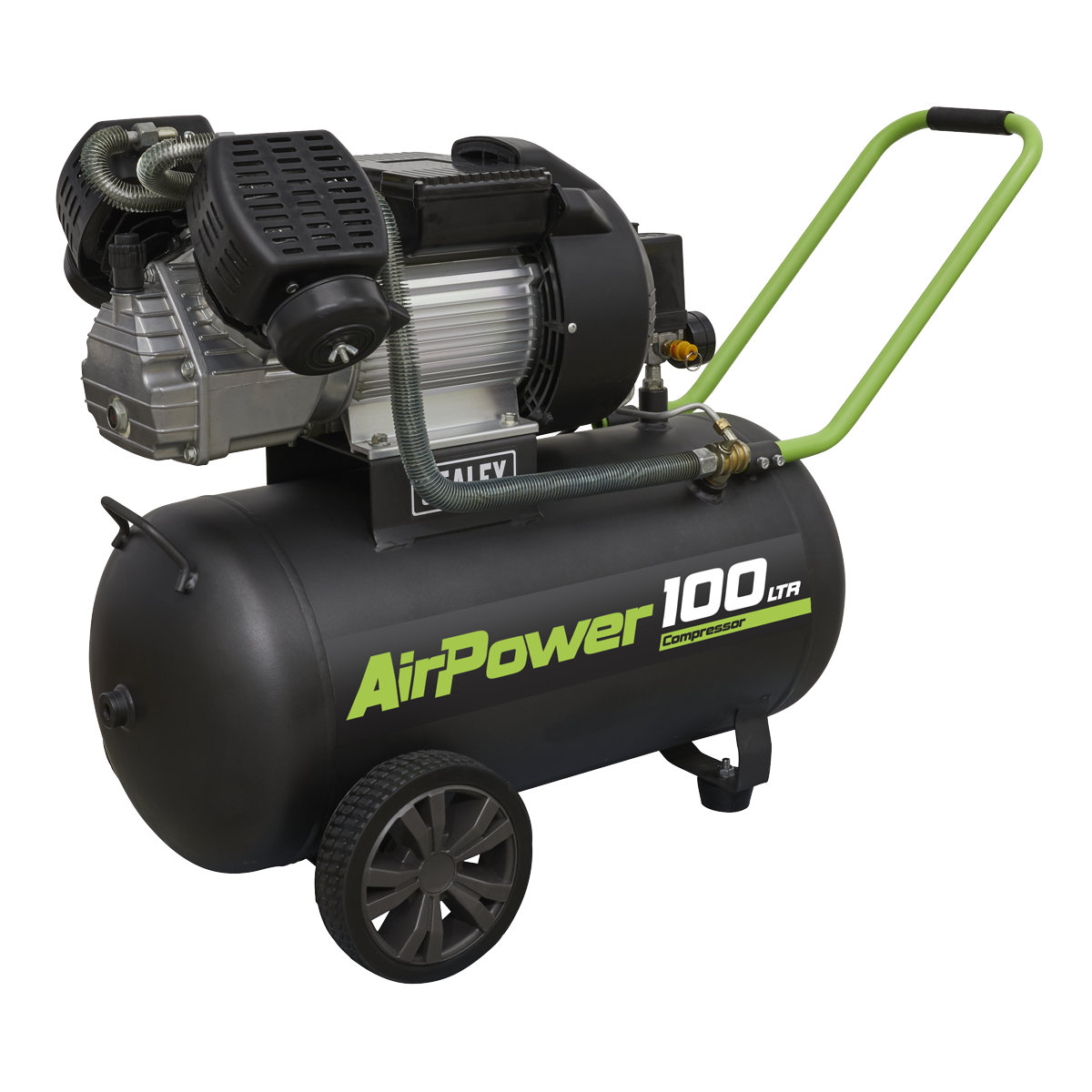 Sealey SAC10030VE 100L V-Twin Direct Drive Air Compressor 3hp