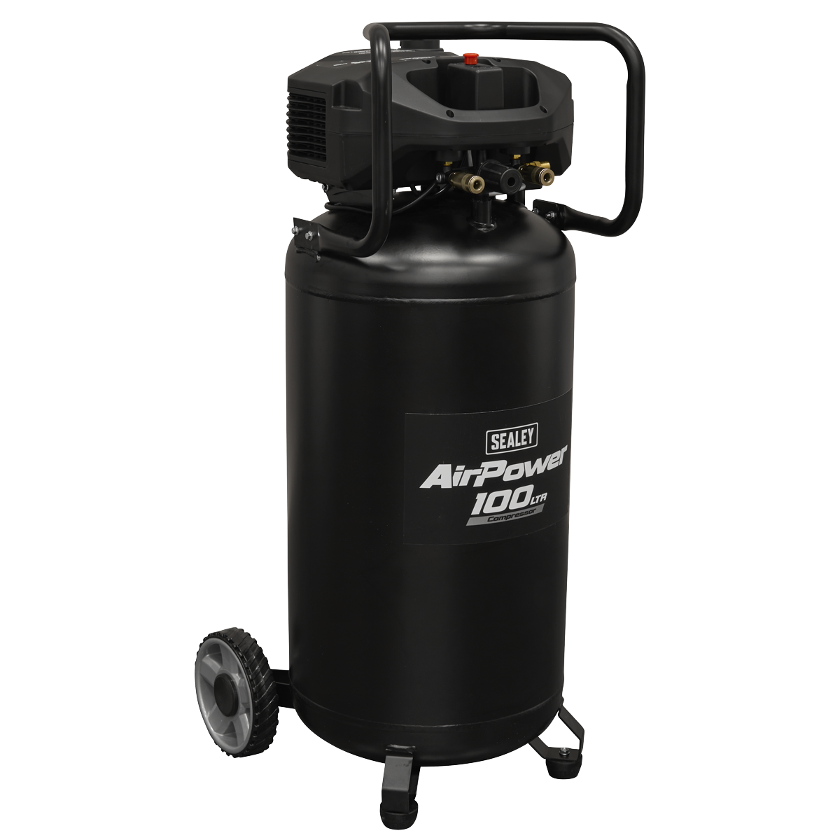 Sealey SAC100V 100L Oil Free Belt Drive Vertical Compressor 2.5hp