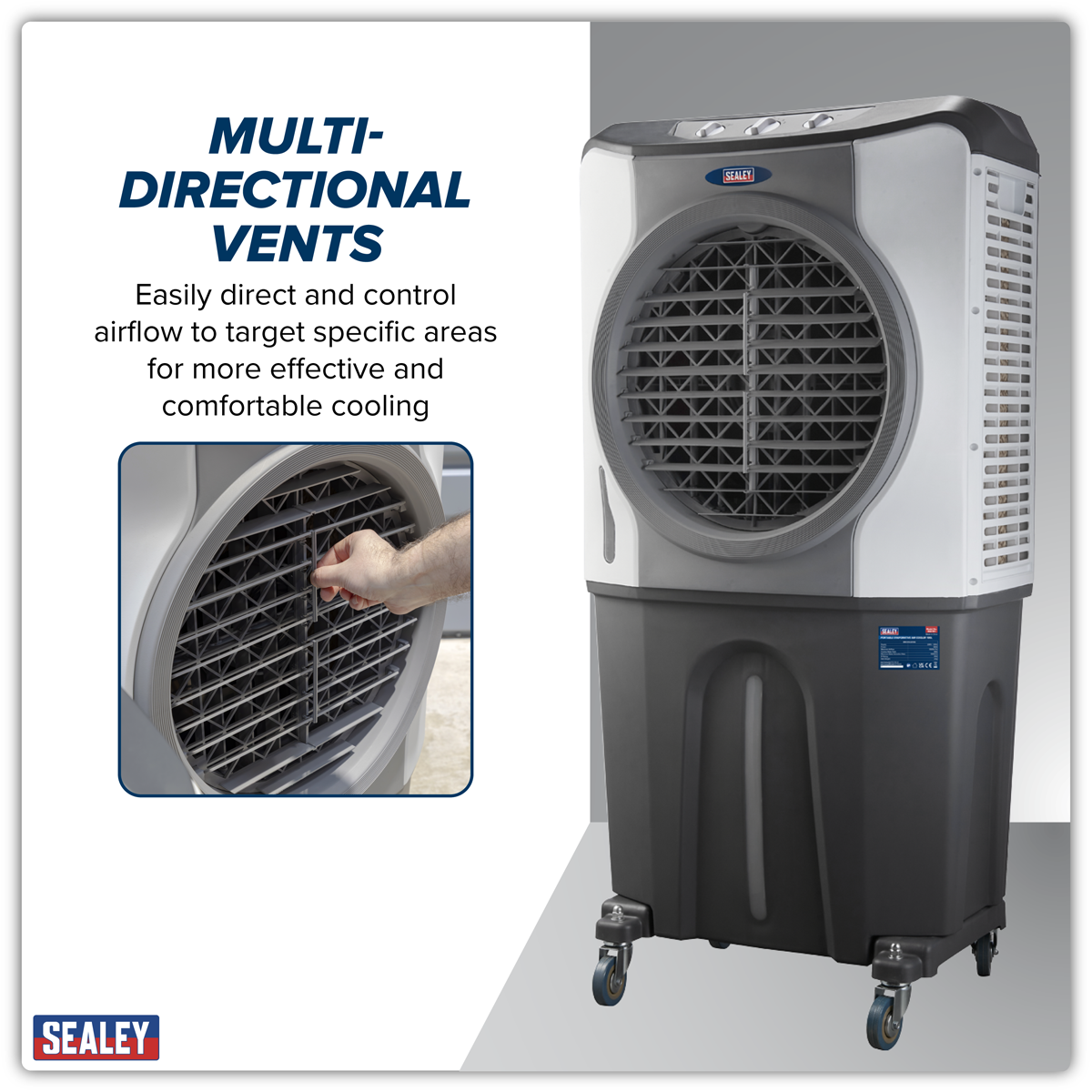 Sealey SAC101 Portable Evaporative Air Cooler 100L