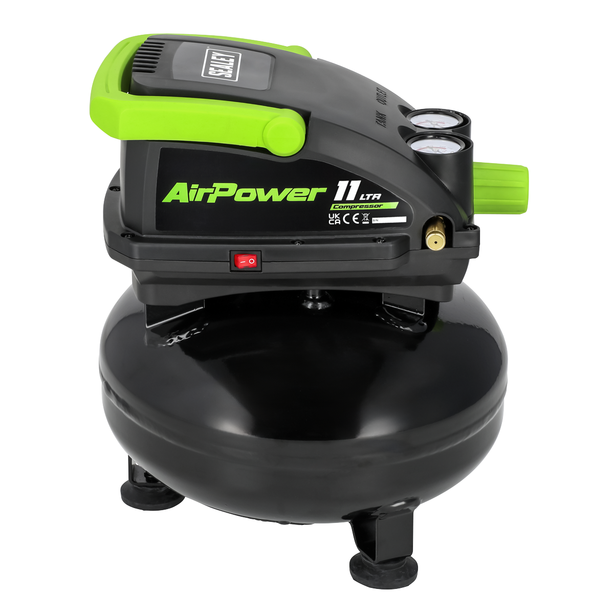 Sealey SAC1100 11L Oil Free Direct Drive Air Compressor 0.5hp