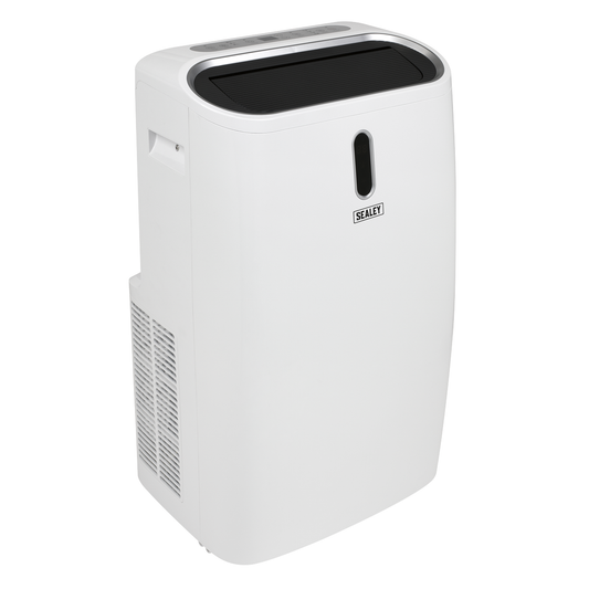 Sealey SAC12000 Portable Air Conditioner/Dehumidifier/Air Cooler/Heater with Window Sealing Kit 12,000Btu/hr