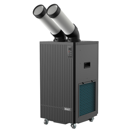 Sealey SAC12001 Industrial Spot Cooler Air Conditioner/Dehumidifier/Air Cooler 12,000Btu/hr (3.5kW)