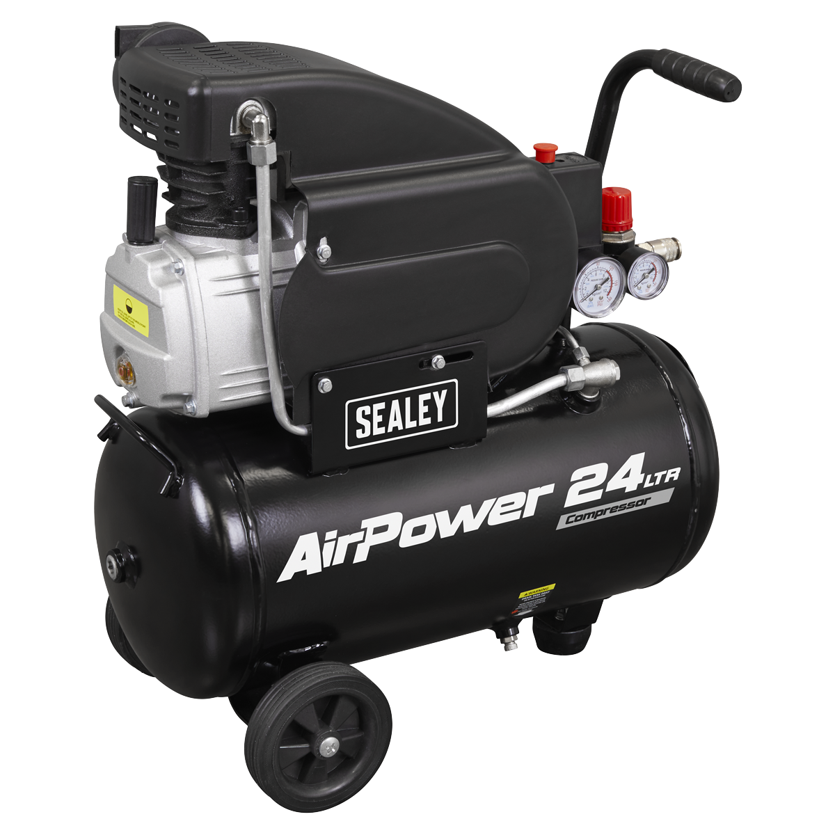 Sealey SAC2420APK 24L Direct Drive Air Compressor 2hp with 4pc Air Accessory Kit