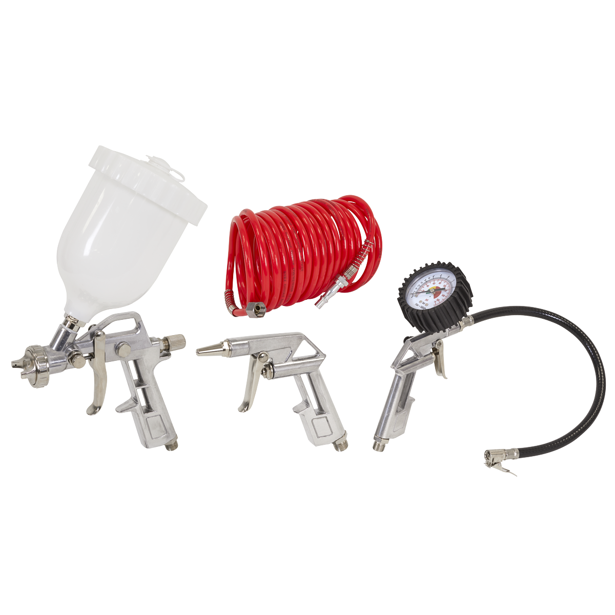 Sealey SAC2420APK 24L Direct Drive Air Compressor 2hp with 4pc Air Accessory Kit