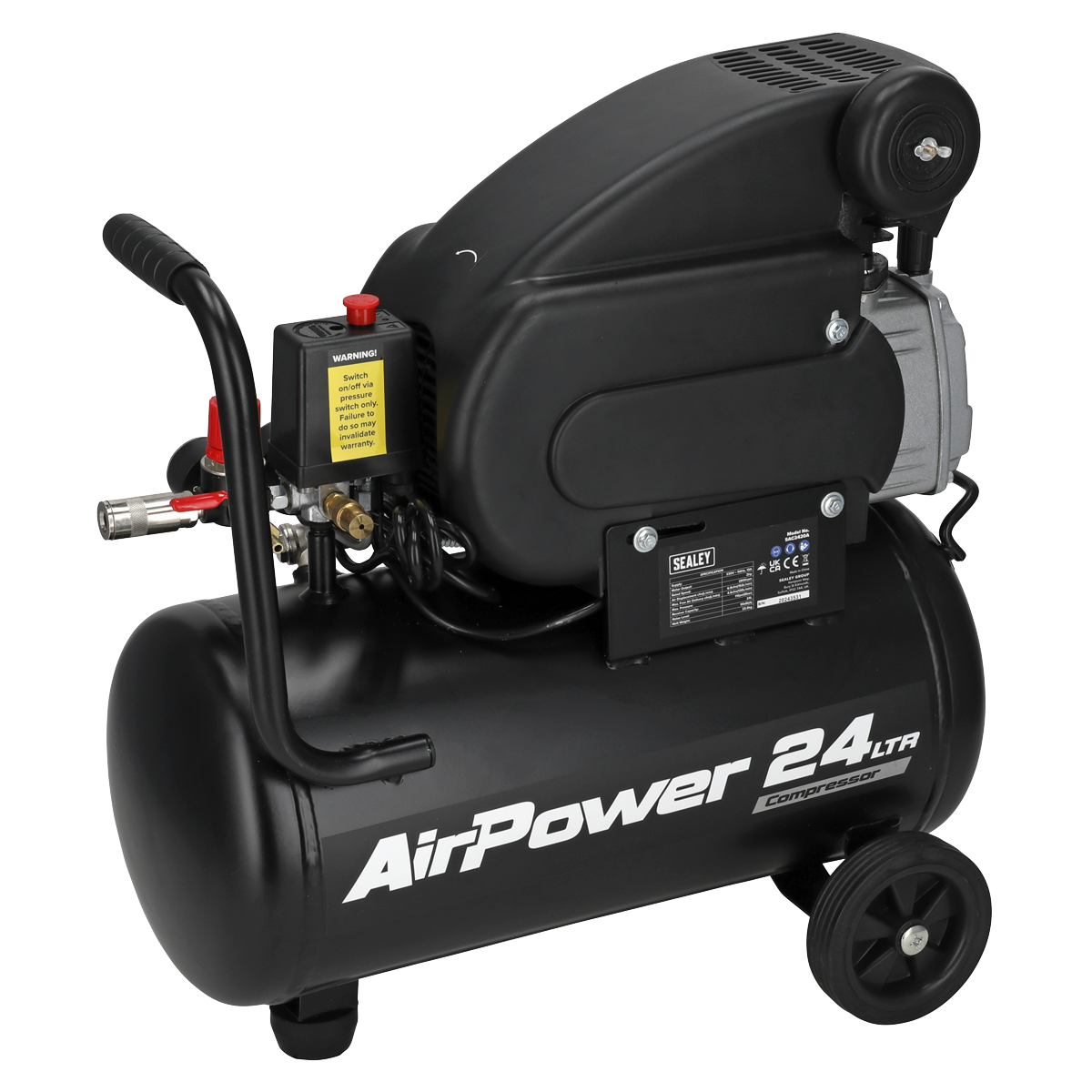 Sealey SAC2420A 24L Direct Drive Air Compressor 2hp