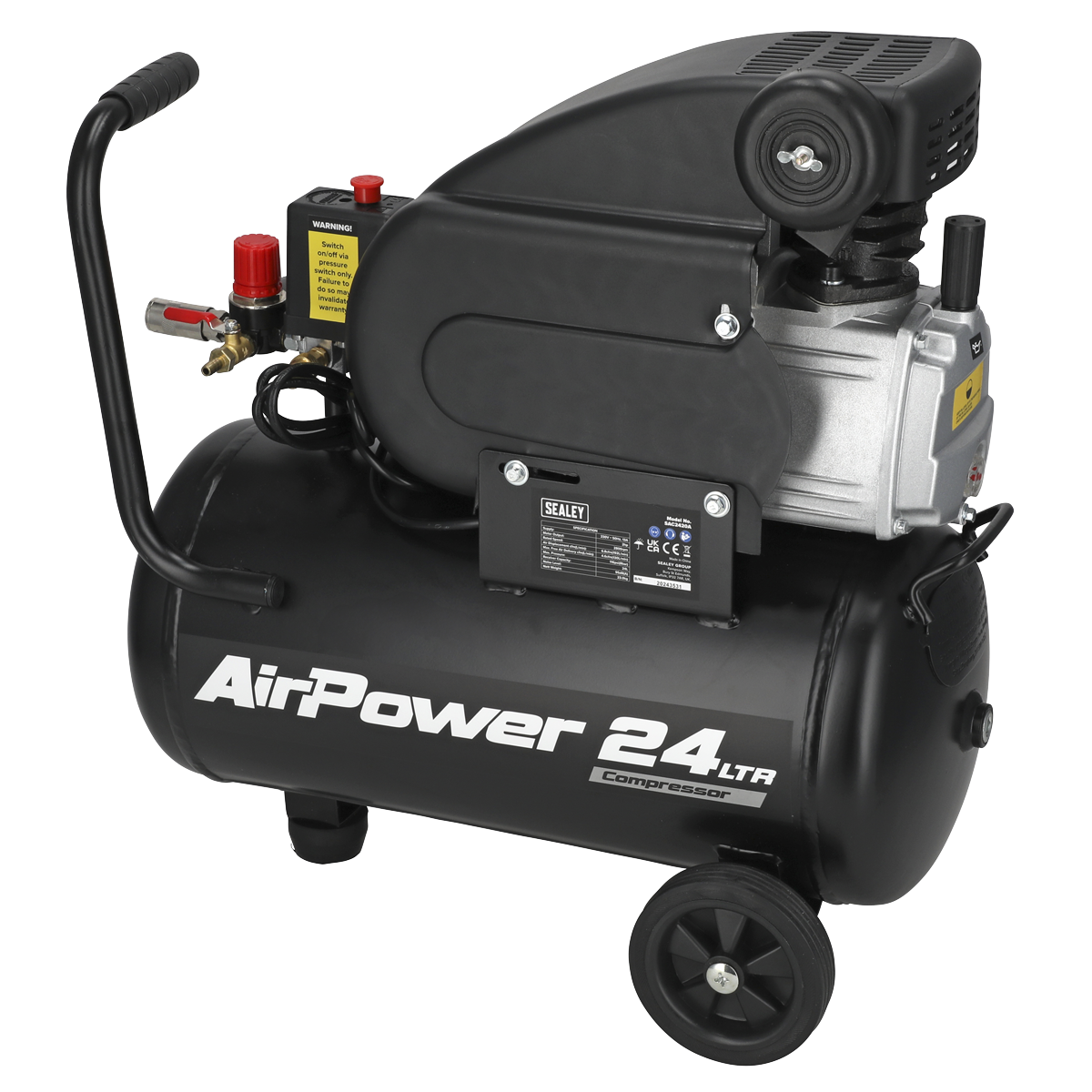 Sealey SAC2420A 24L Direct Drive Air Compressor 2hp