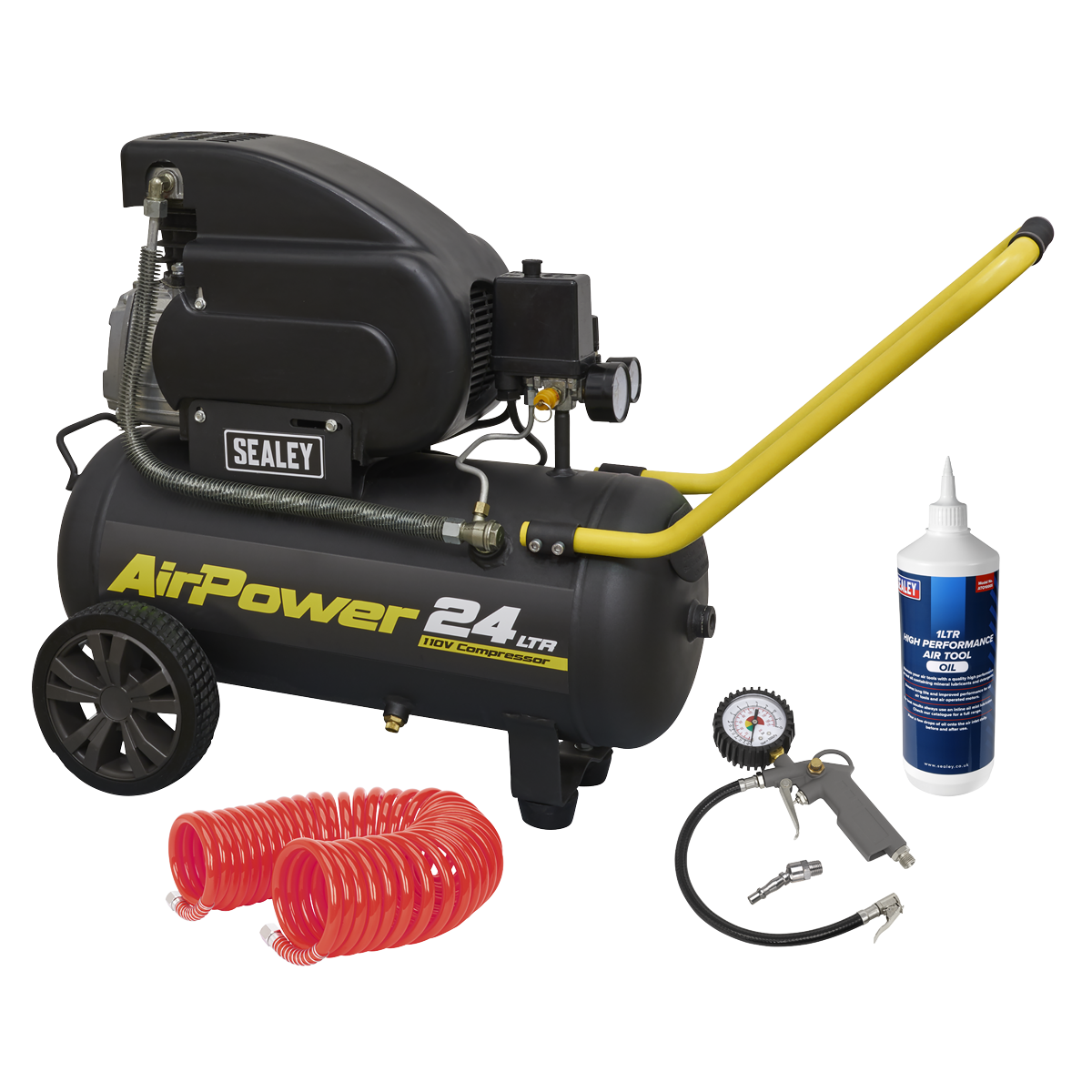 Sealey SAC2420E110VSC 24L Direct Drive Air Compressor Combo 2hp 110V