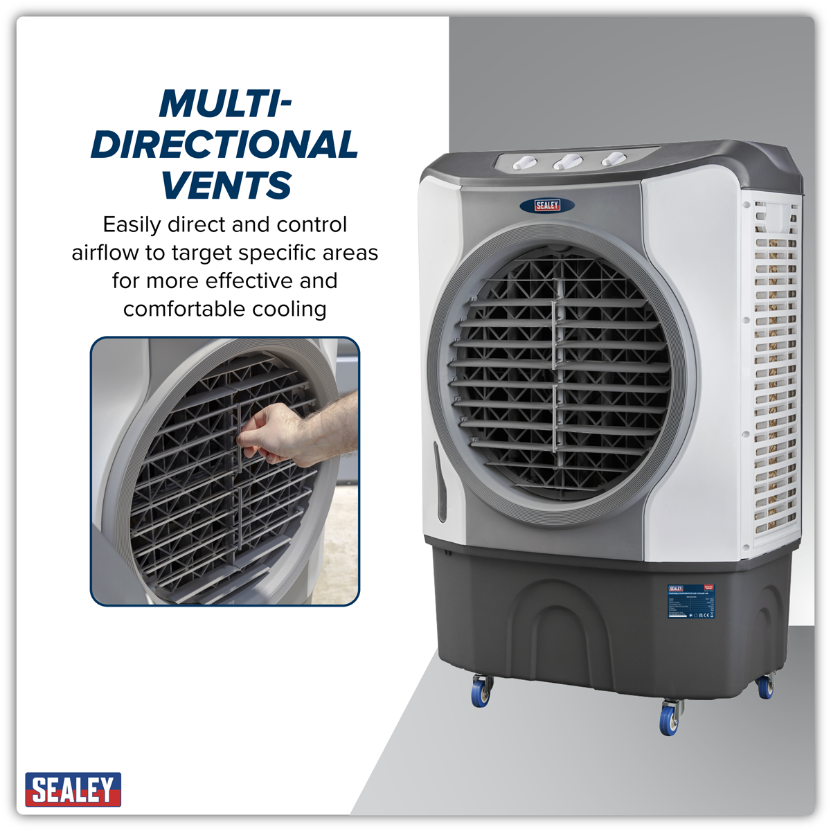 Sealey SAC45 Portable Evaporative Air Cooler 45L
