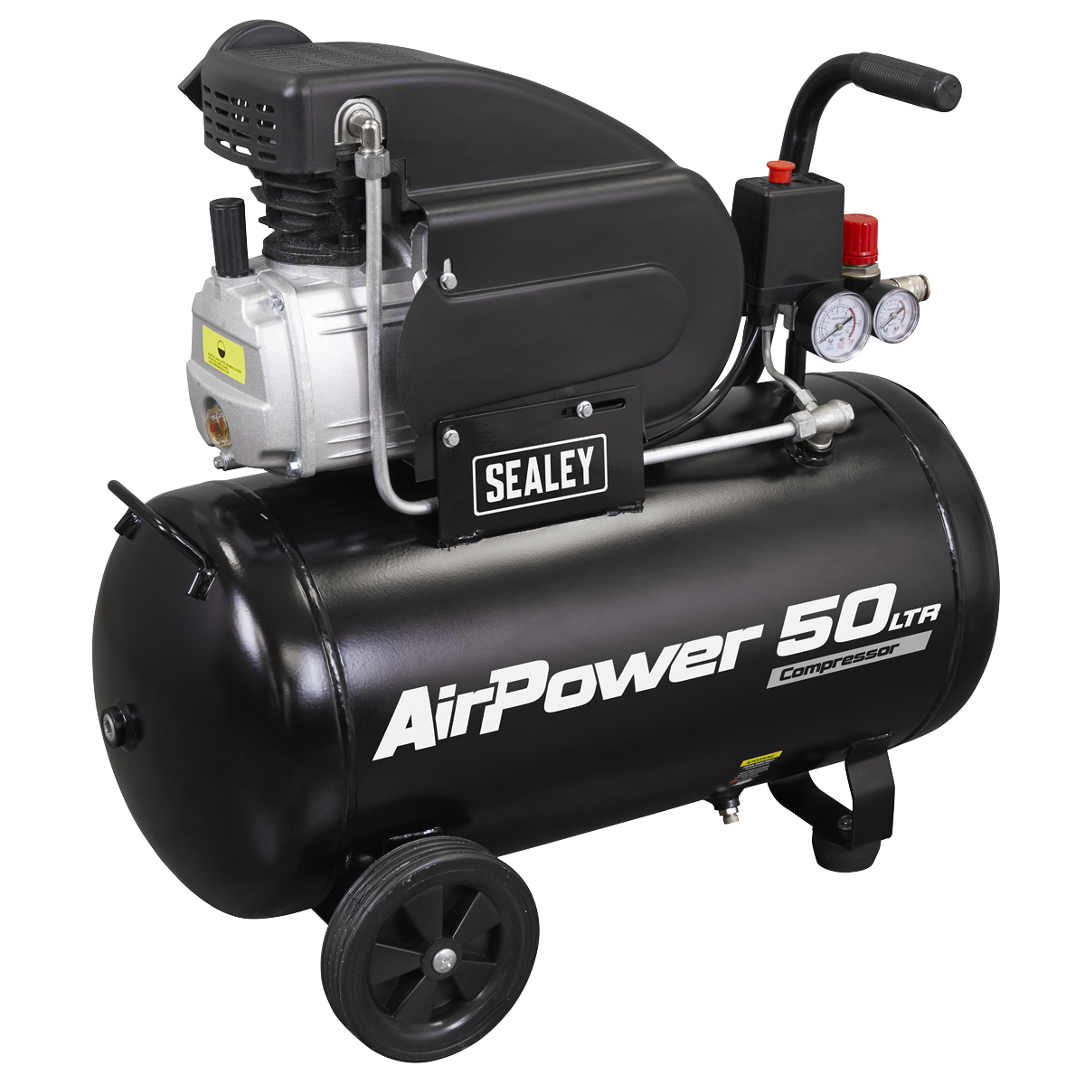 Sealey SAC5020APK 50L Direct Drive Air Compressor 2hp with 4pc Air Accessory Kit