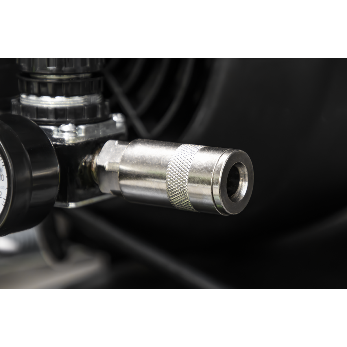 Sealey SAC5030VEKIT 50L V-Twin Direct Drive Air Compressor 3hp with Air Accessory Kit