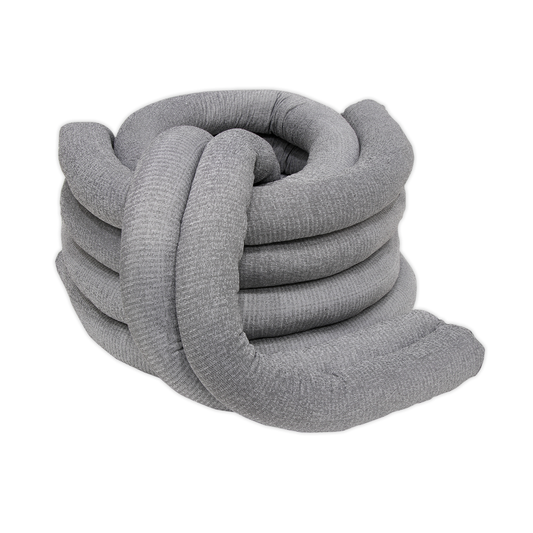 Sealey SAS10 Spill Absorbent Sock 80mm x 1.2m - Pack of 10