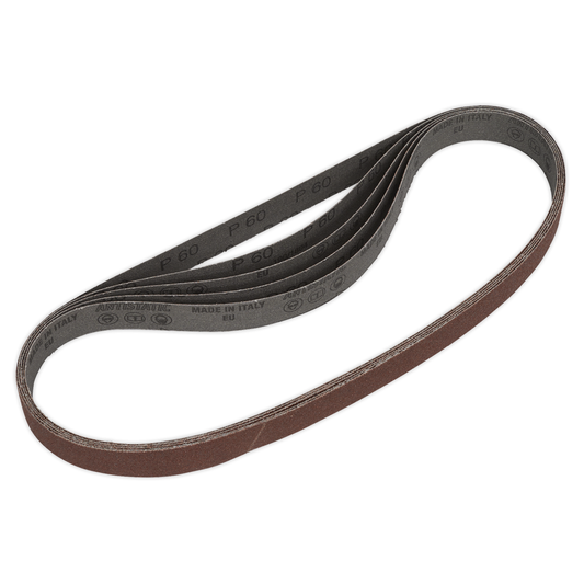 Sealey SB0020 25 x 762mm Sanding Belt 60Grit - Pack of 5