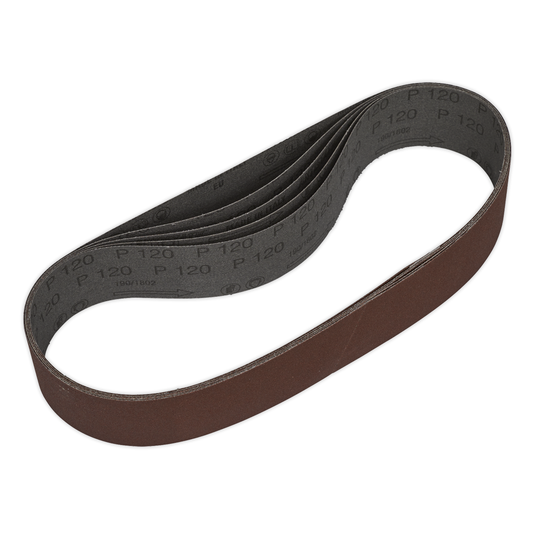 Sealey SB005 50 x 686mm Sanding Belt 120Grit - Pack of 5