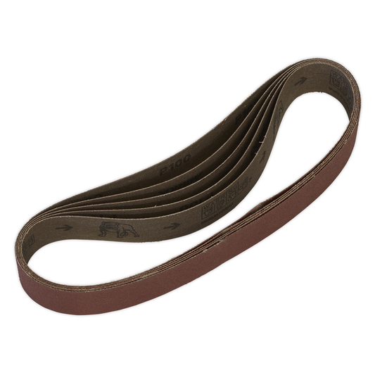 Sealey SB008 30 x 540mm Sanding Belt 100Grit - Pack of 5
