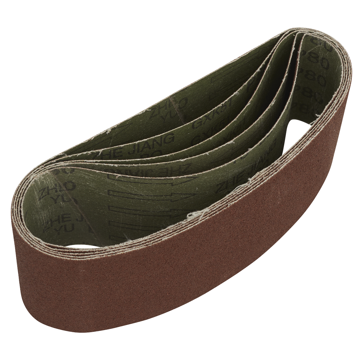Sealey SB80457 76 x 457mm Sanding Belt 80Grit - Pack of 5