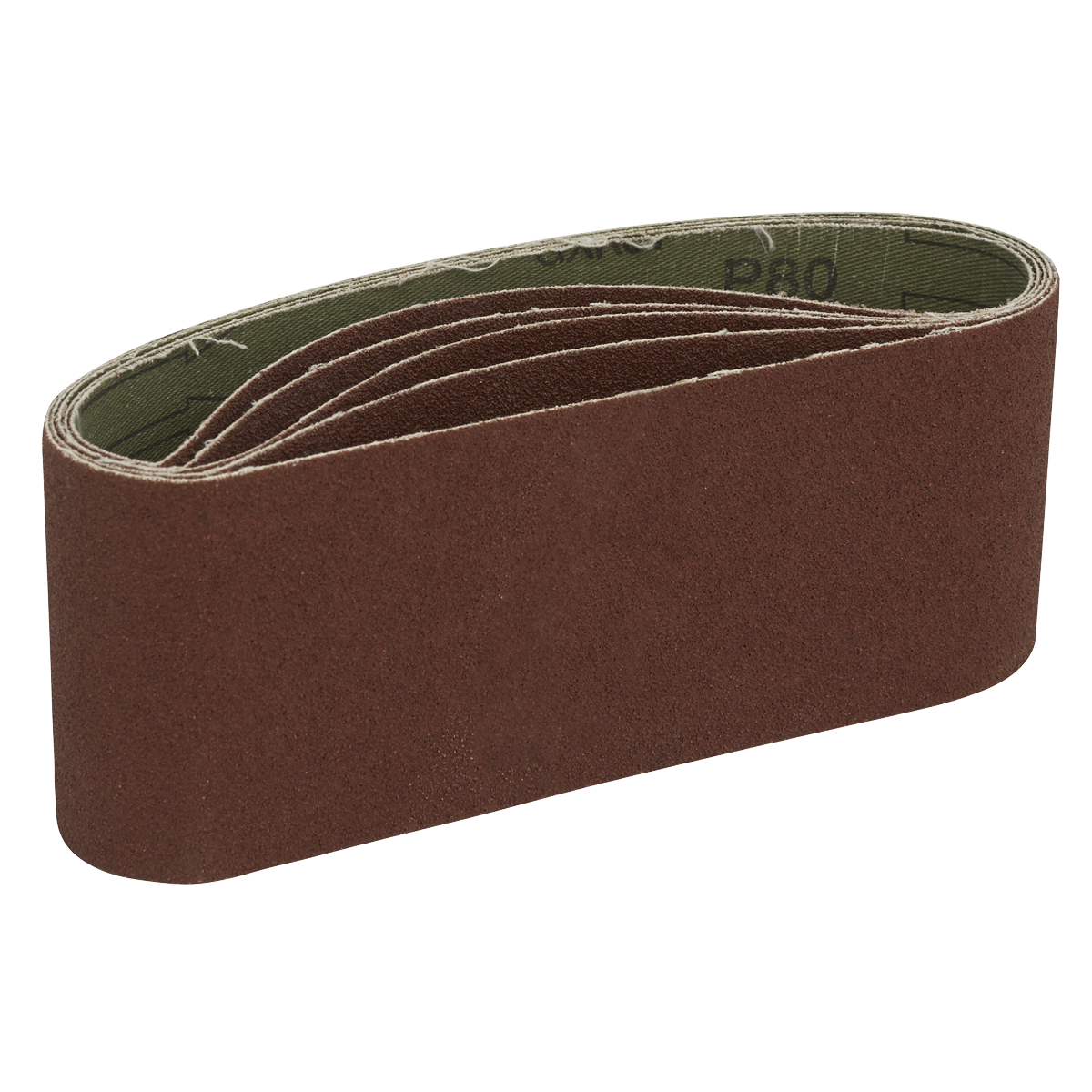 Sealey SB80457 76 x 457mm Sanding Belt 80Grit - Pack of 5