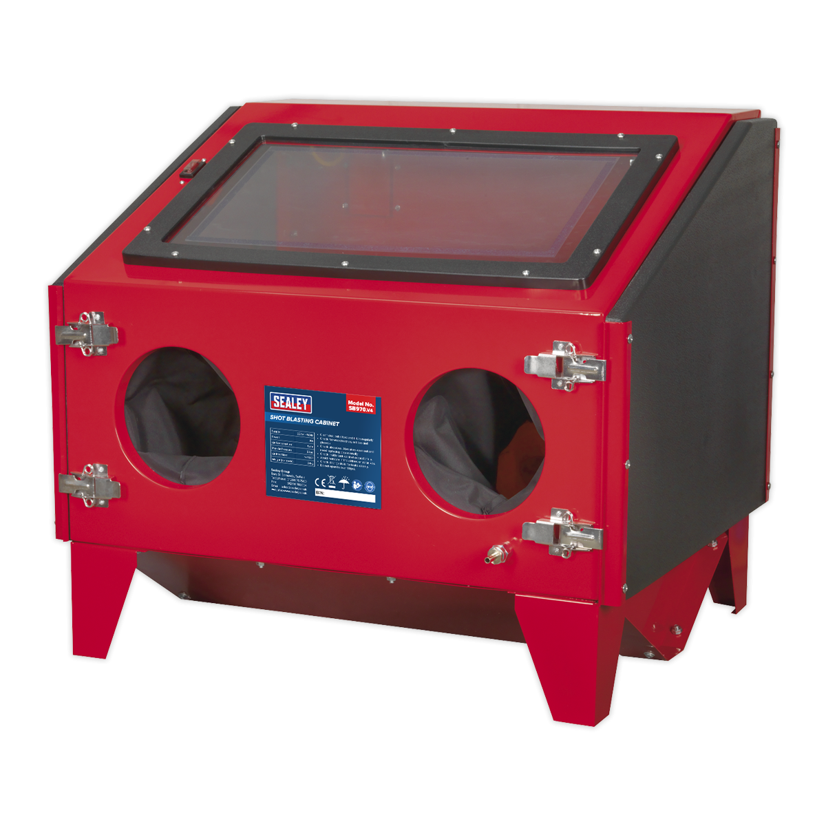 Sealey SB970 Shot Blasting Double Access Cabinet with Gun 695 x 580 x 625mm