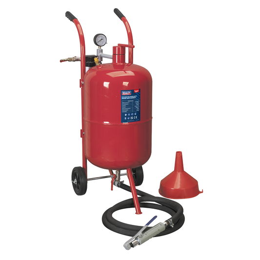 Sealey SB997 Shot Blaster with Water Trap & Wheels 37L