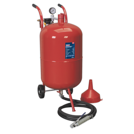 Sealey SB998 Shot Blaster with Water Trap & Wheels 75L