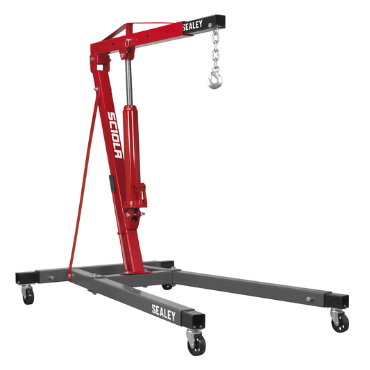 Sealey SC10LR Long Reach Engine Crane with Extendable Legs 1 Tonne