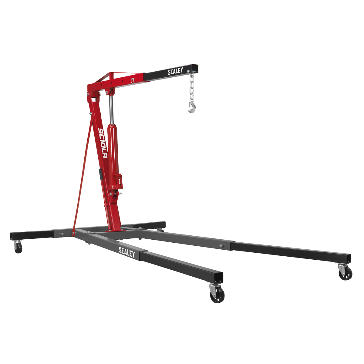 Sealey SC10LR Long Reach Engine Crane with Extendable Legs 1 Tonne