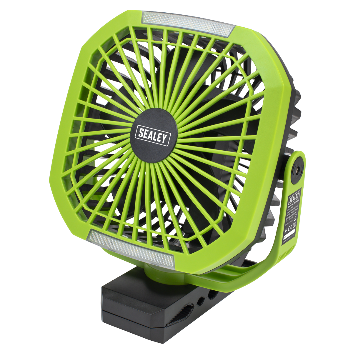 Sealey SCF8WL 8" Small Portable Clip Fan with Worklight 4-Speed