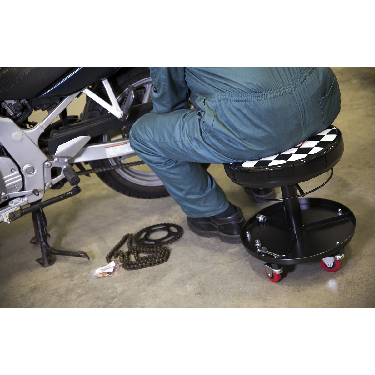 Sealey SCR15 Pneumatic Mechanic's Seat