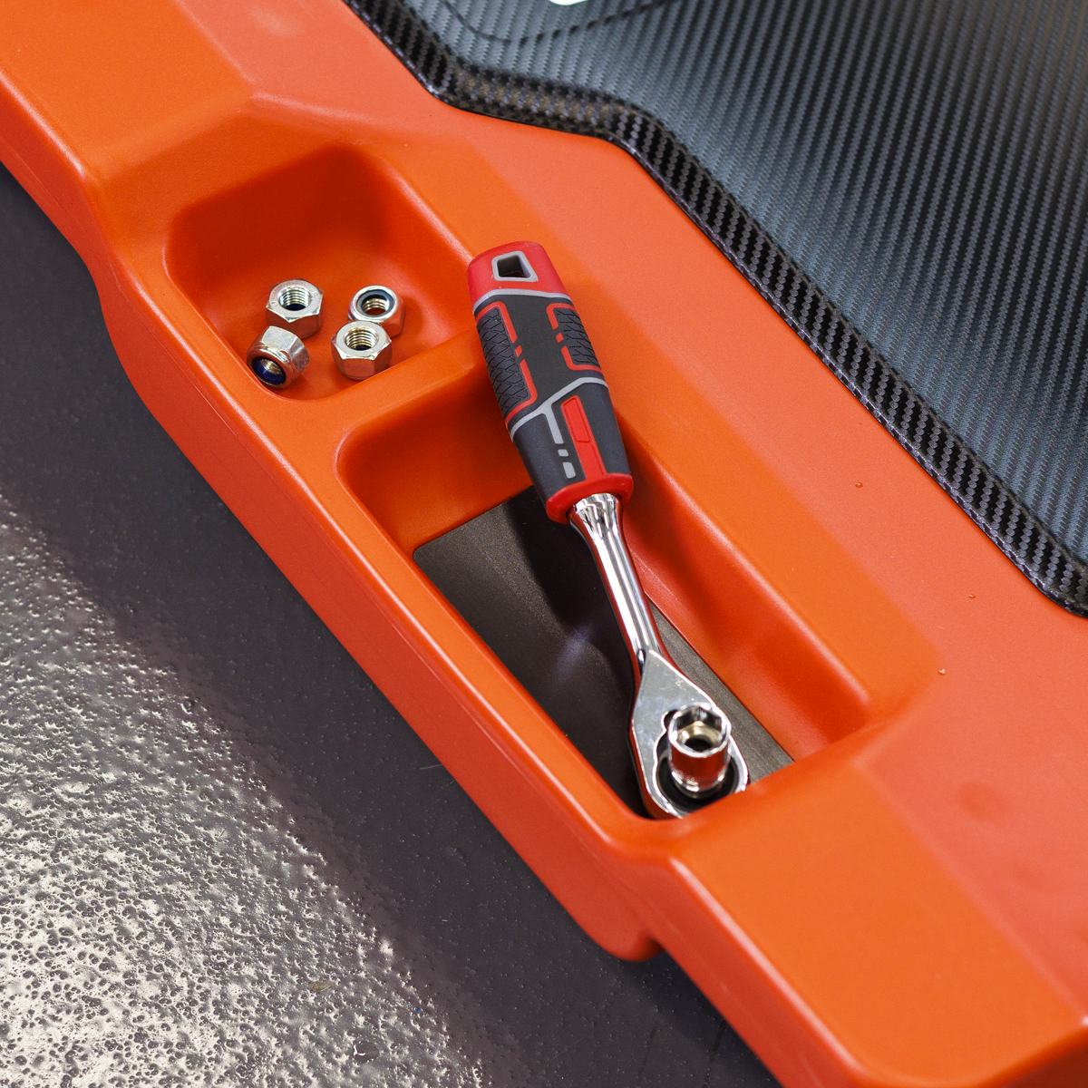 Sealey SCR80HD Composite Padded Creeper with 6 Wheels