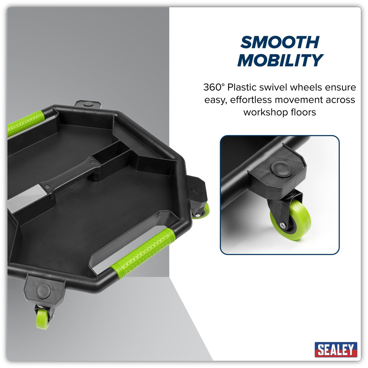 Sealey SCR86HV Creeper Tool Tray - Green