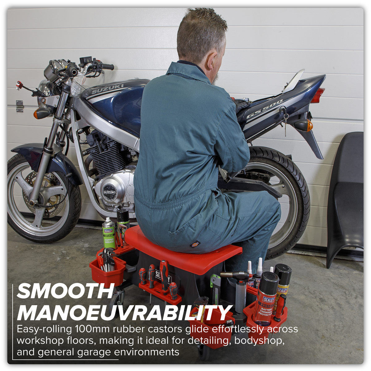 Sealey SCR91 Mechanic's Detailing Utility Seat