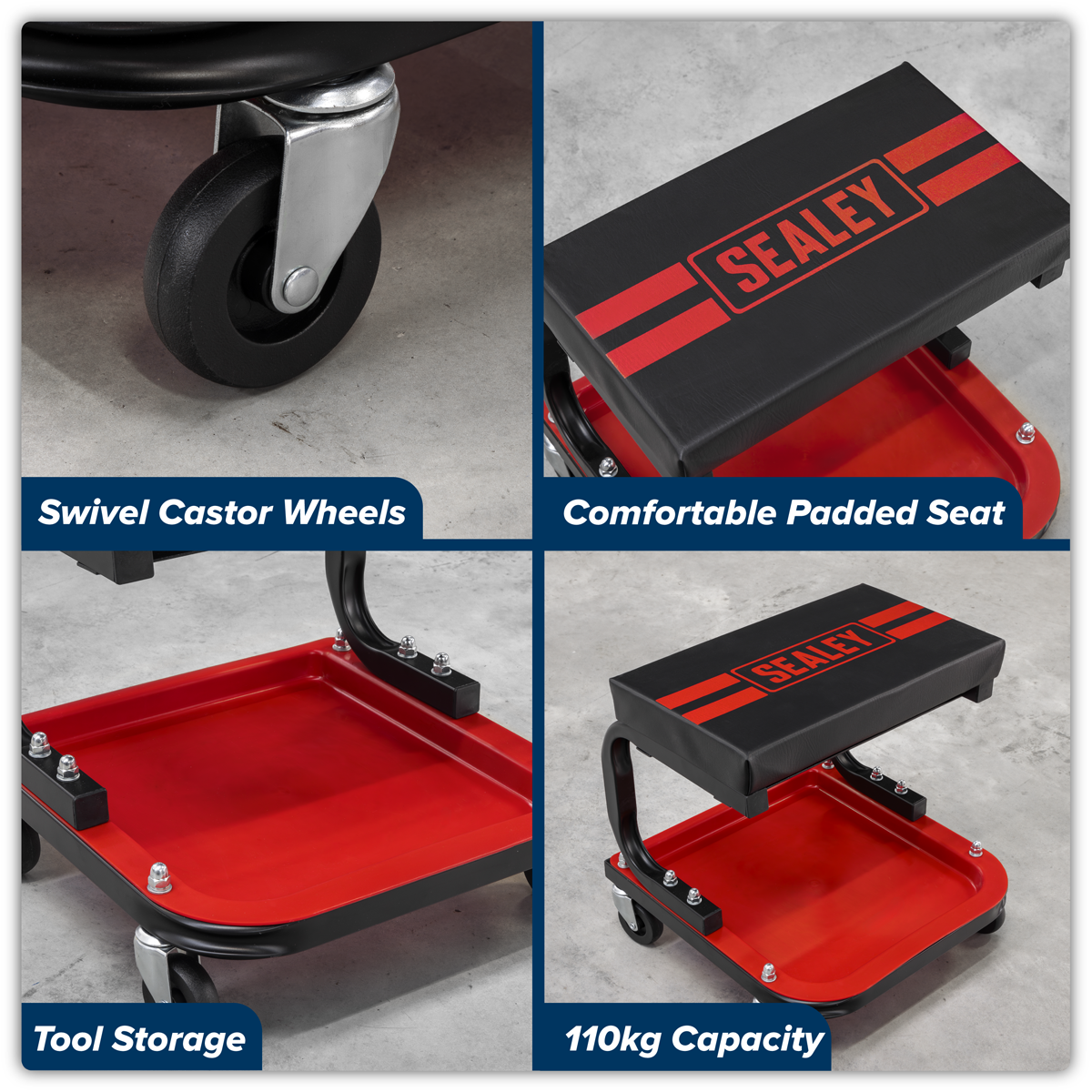 Sealey SCR9 Mechanic's Utility Seat