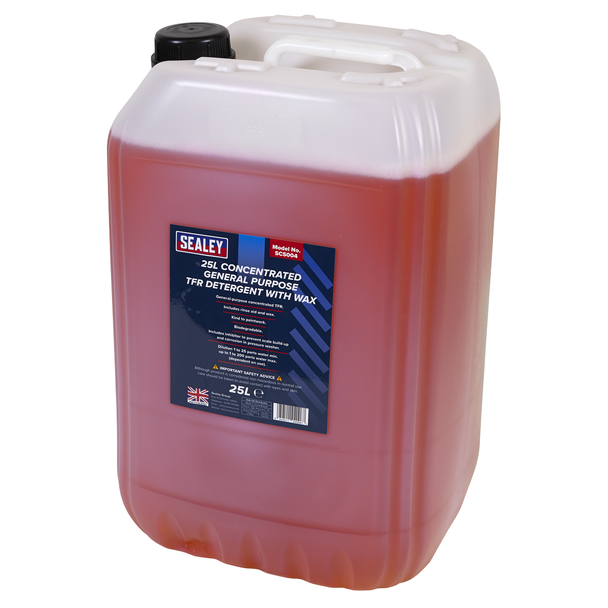 Sealey SCS004 Concentrated General-Purpose TFR Detergent with Wax 25L