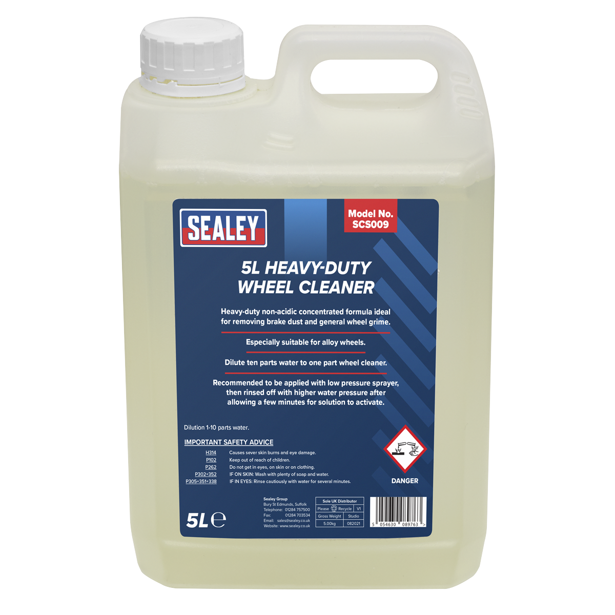 Sealey SCS009 Heavy-Duty Wheel Cleaner 5L