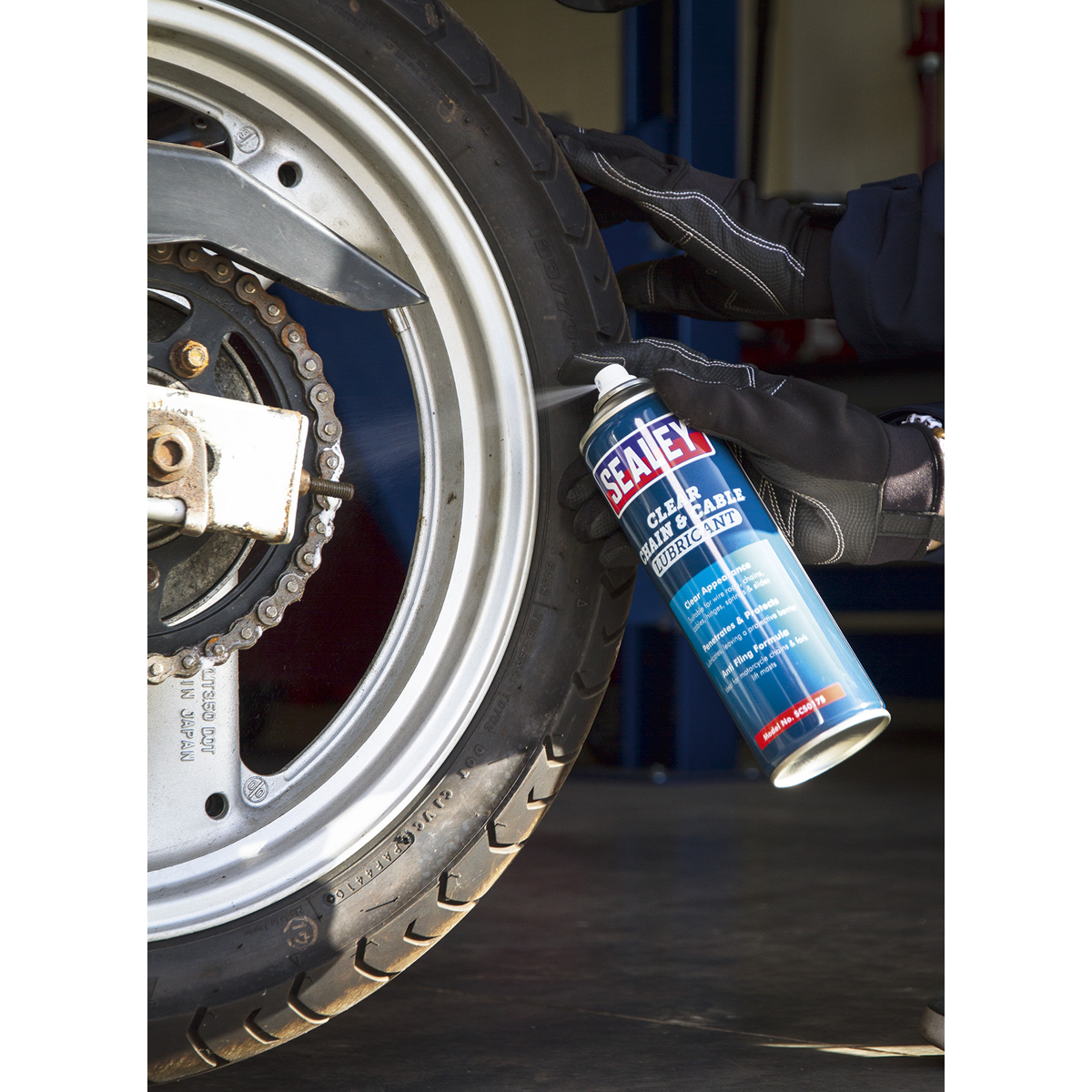 Sealey SCS017S Chain & Cable Clear Lubricant 500ml