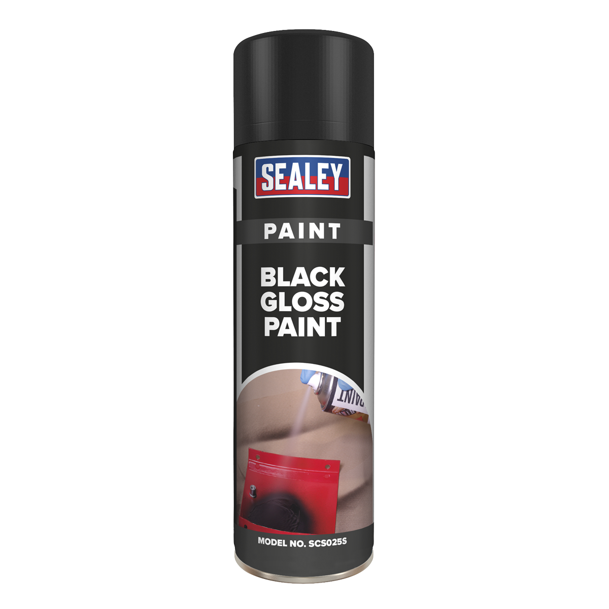 Sealey SCS025S Gloss Paint 500ml - Black