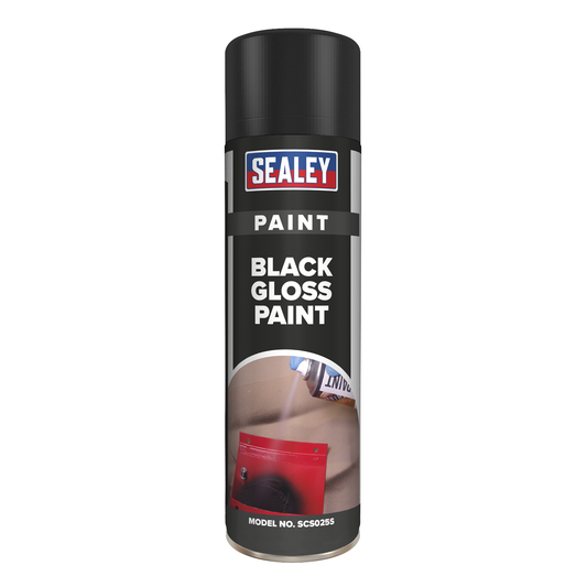 Sealey SCS025S Gloss Paint 500ml - Black