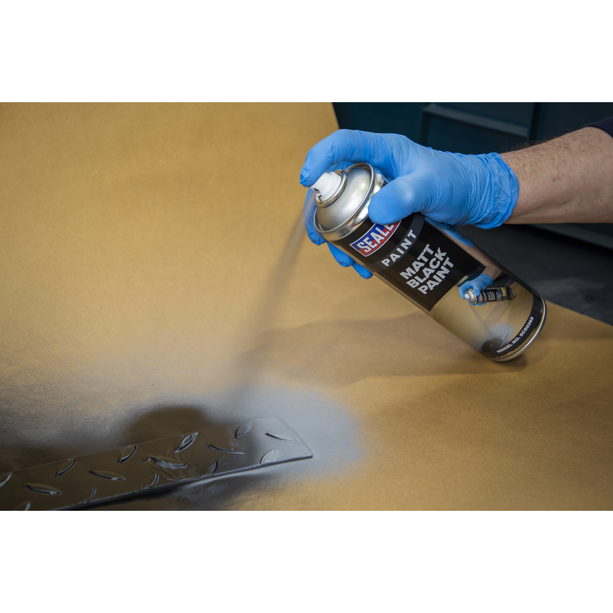 Sealey SCS026S Matt Paint 500ml - Black