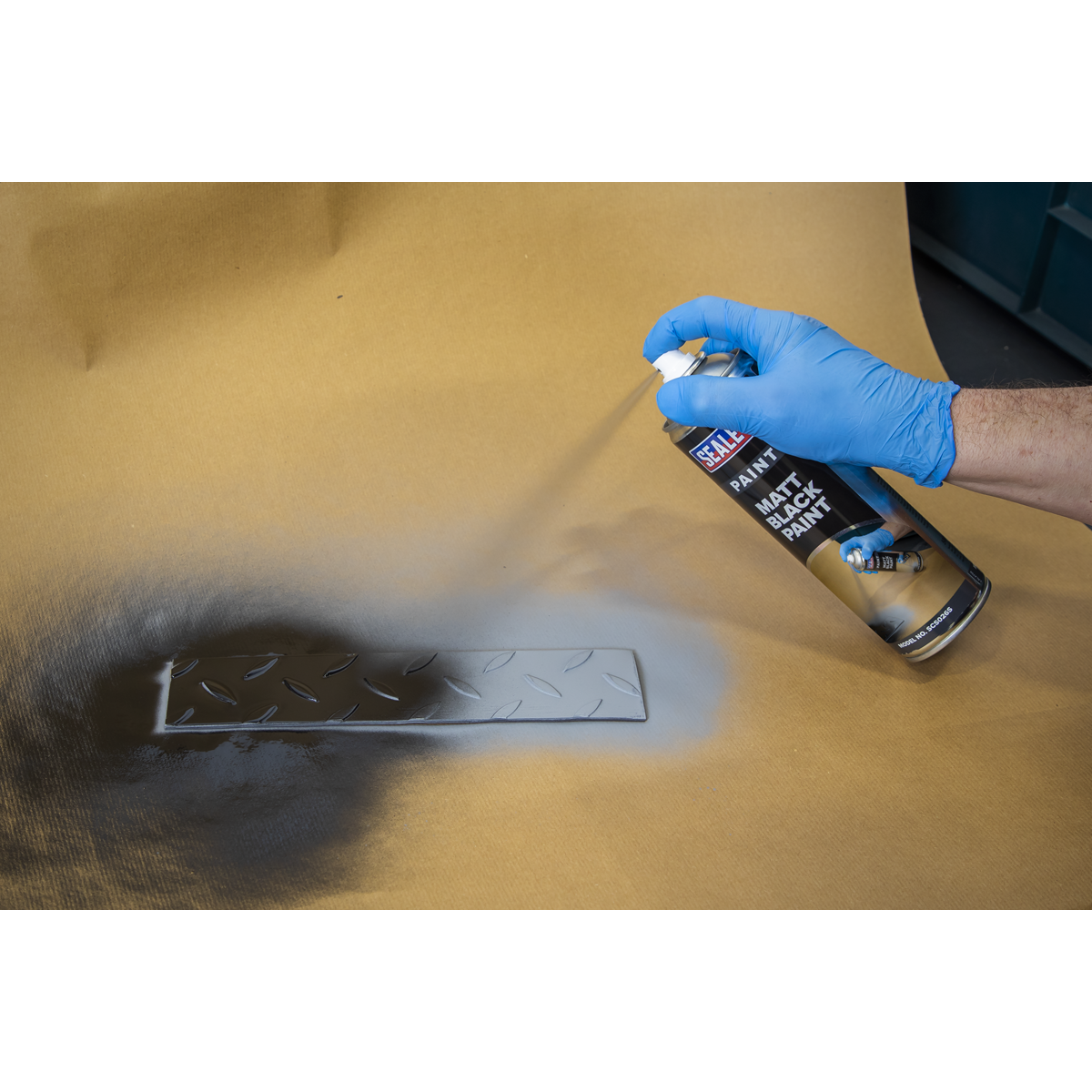 Sealey SCS026S Matt Paint 500ml - Black