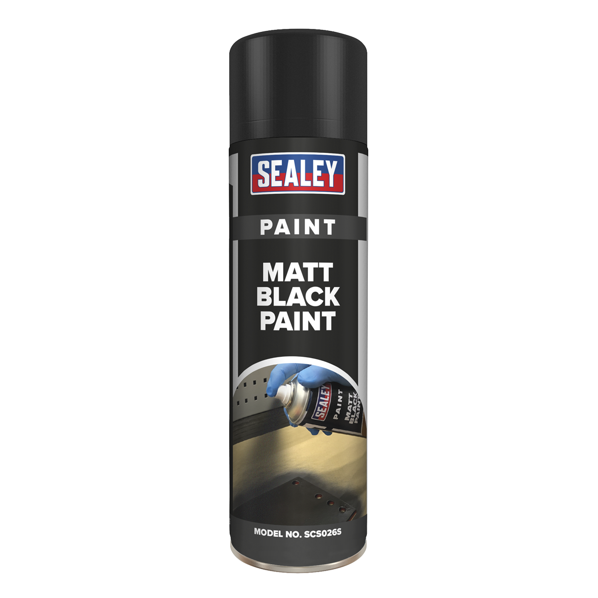Sealey SCS026S Matt Paint 500ml - Black