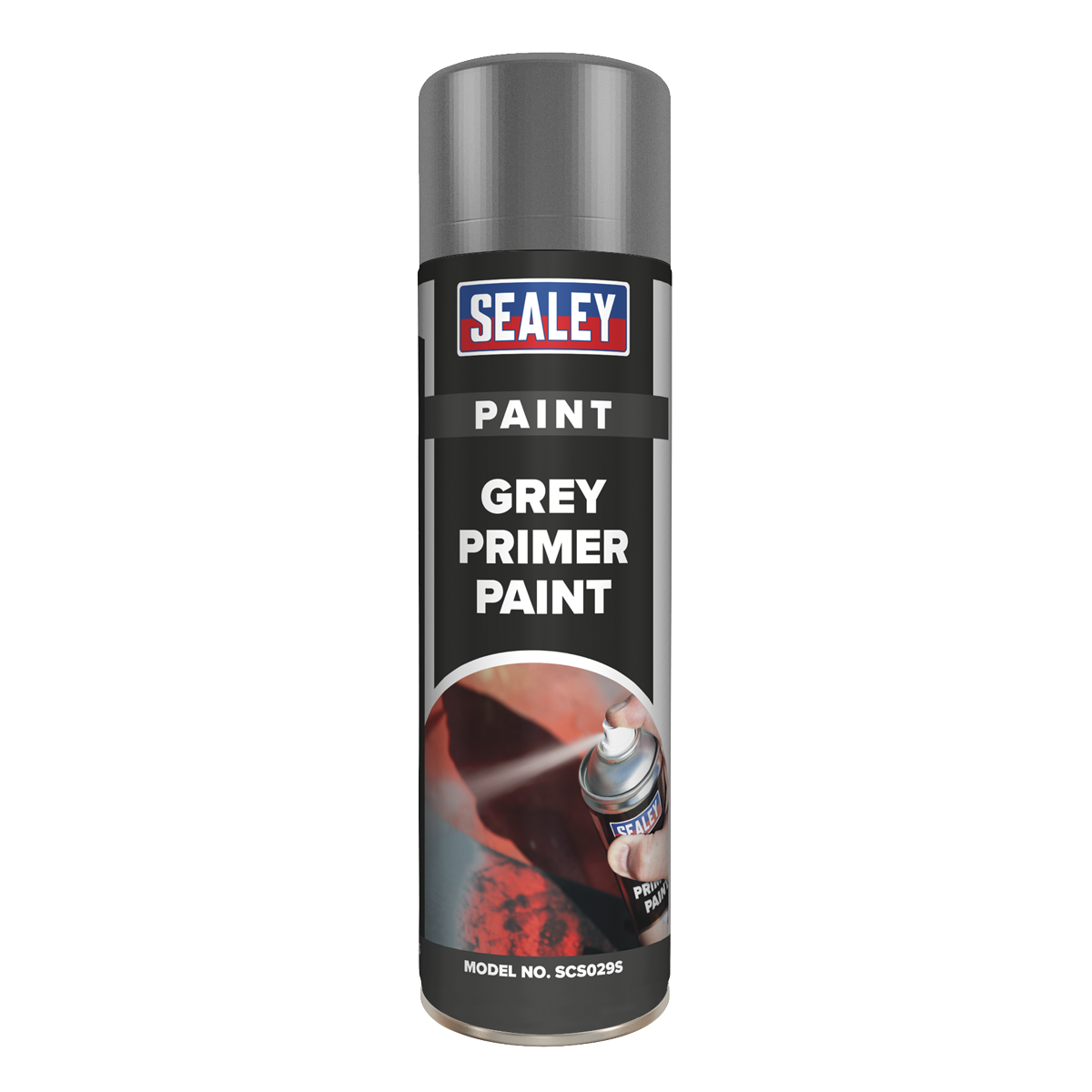 Sealey SCS029S Primer Paint 500ml - Grey
