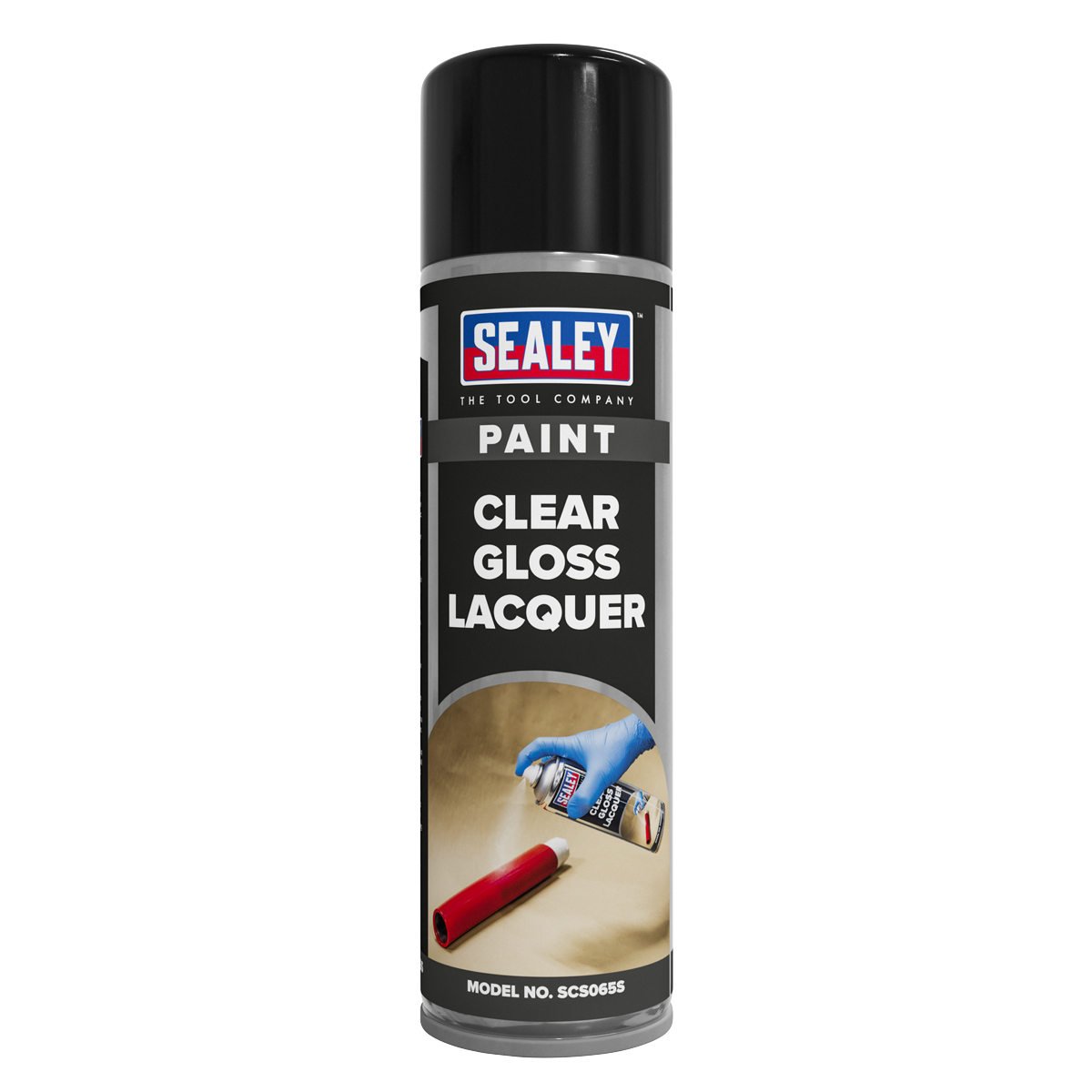 Sealey SCS065 Gloss Lacquer 500ml, Clear - Pack of 6
