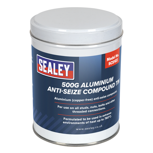Sealey SCS103 Aluminium Anti-Seize Compound Tin 500g