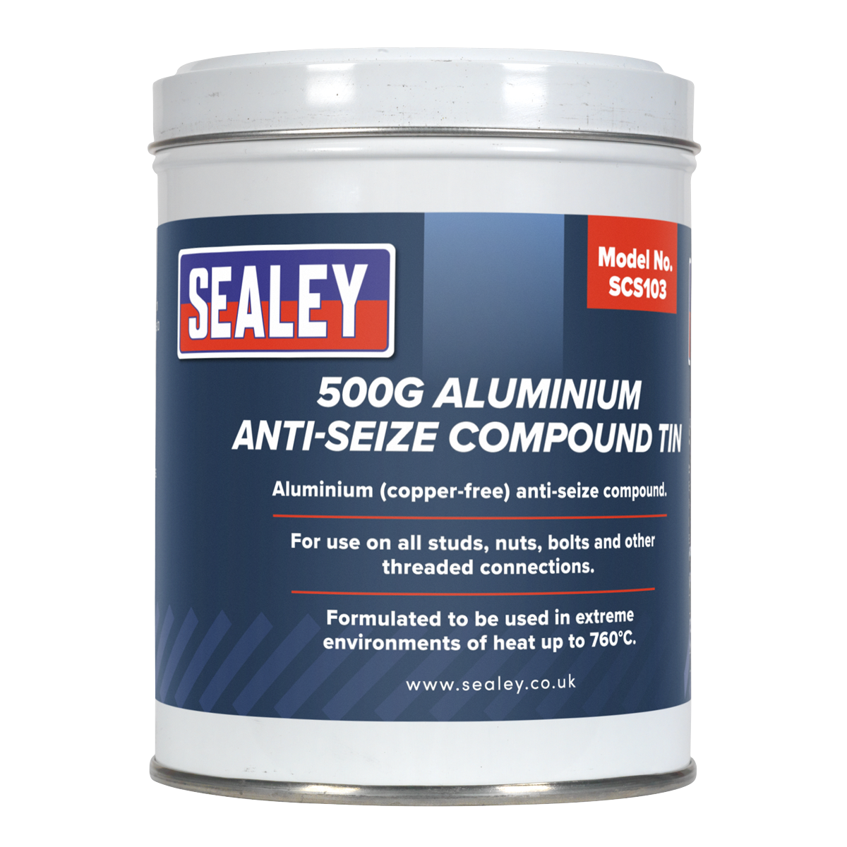 Sealey SCS103 Aluminium Anti-Seize Compound Tin 500g