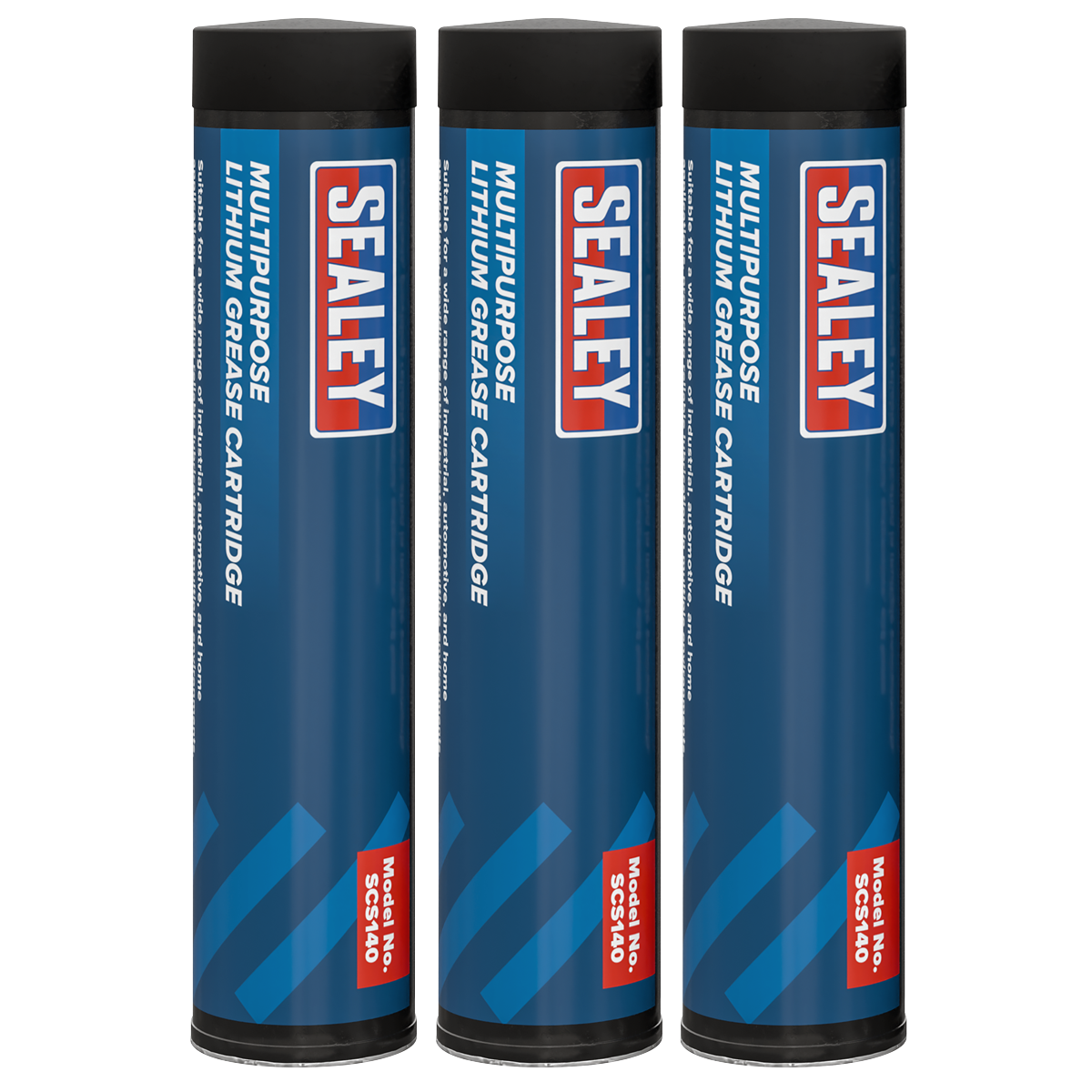Sealey SCS140 Multipurpose Lithium Grease Cartridge 3oz/85g - Pack of 3
