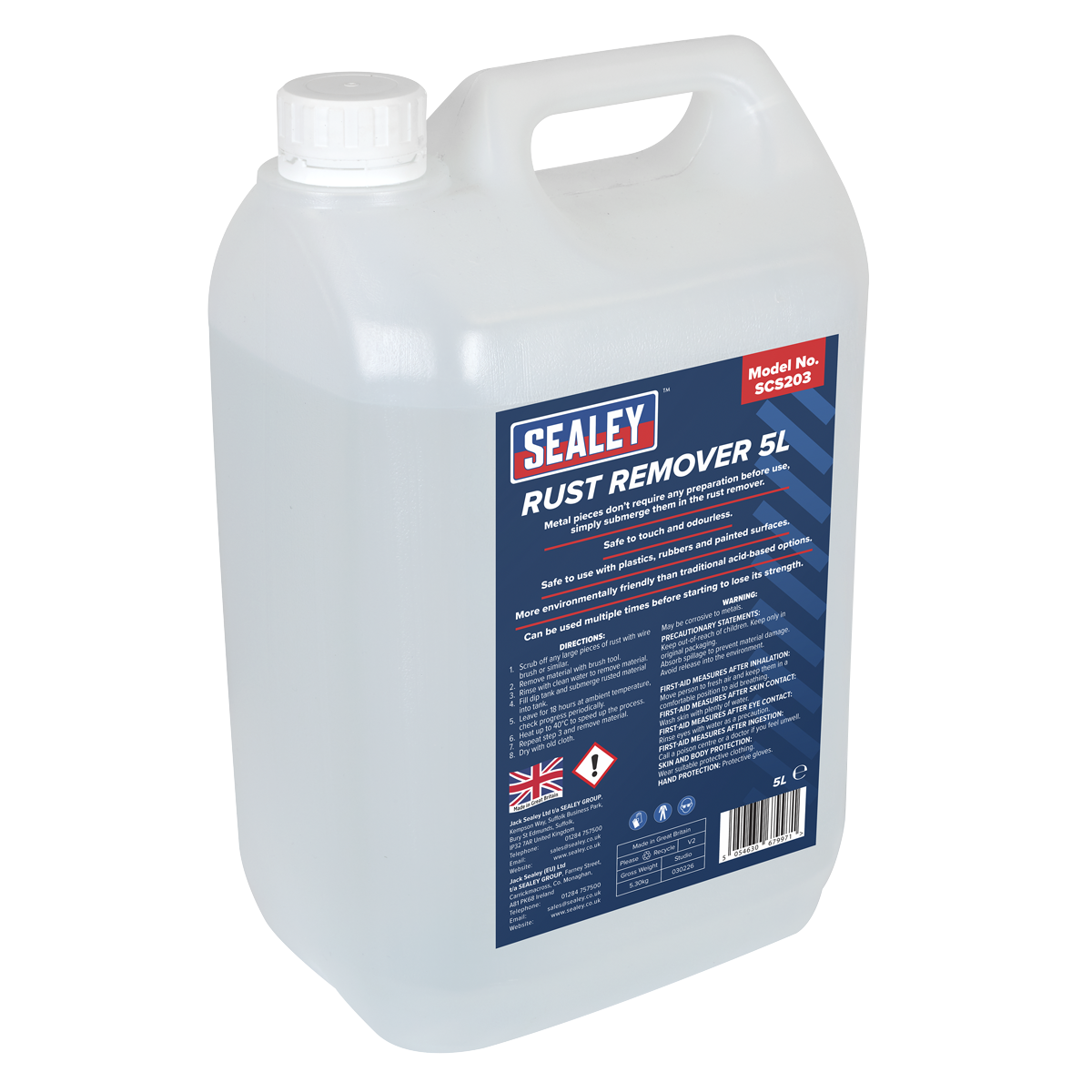 Sealey SCS203 Rust Remover 5L