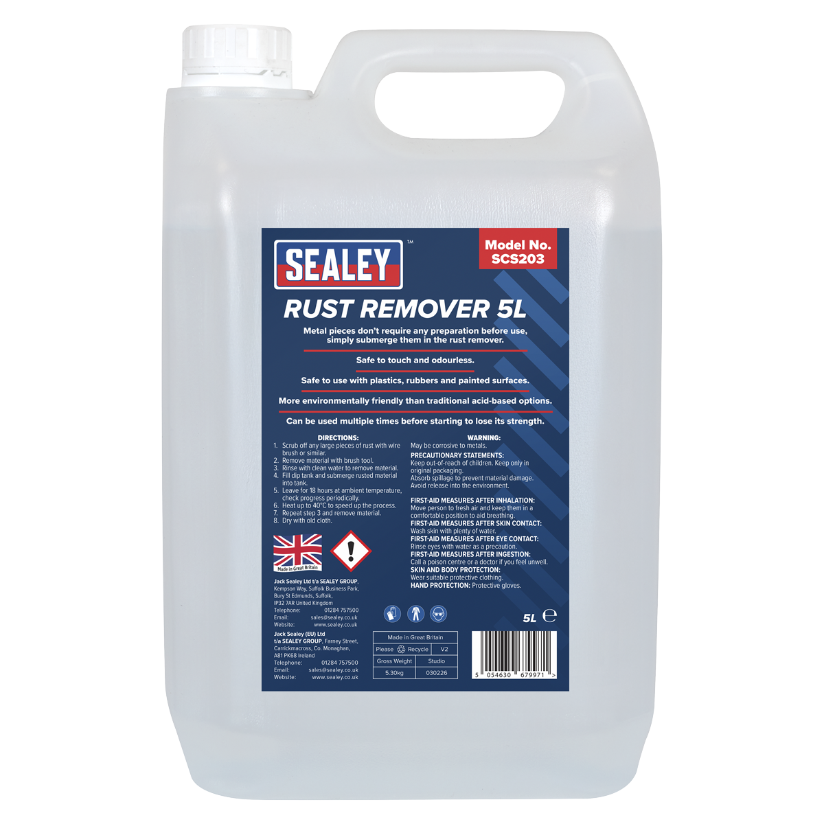 Sealey SCS203 Rust Remover 5L