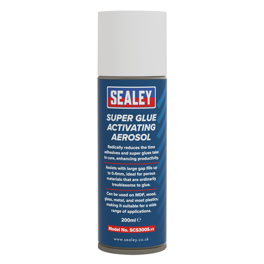 Sealey SCS300S Super Glue Activator Aerosol 200ml