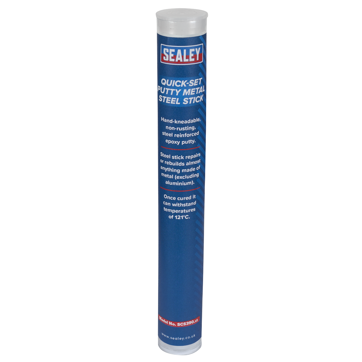 Sealey SCS390 Quick-Set Putty Metal Steel Stick 114g